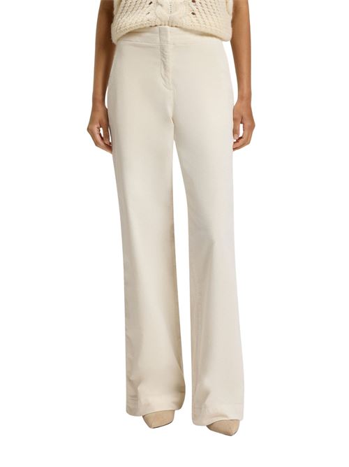 Pantaloni a gamba dritta in velluto di cotone elasticizzato Boss Orange | 50547685118